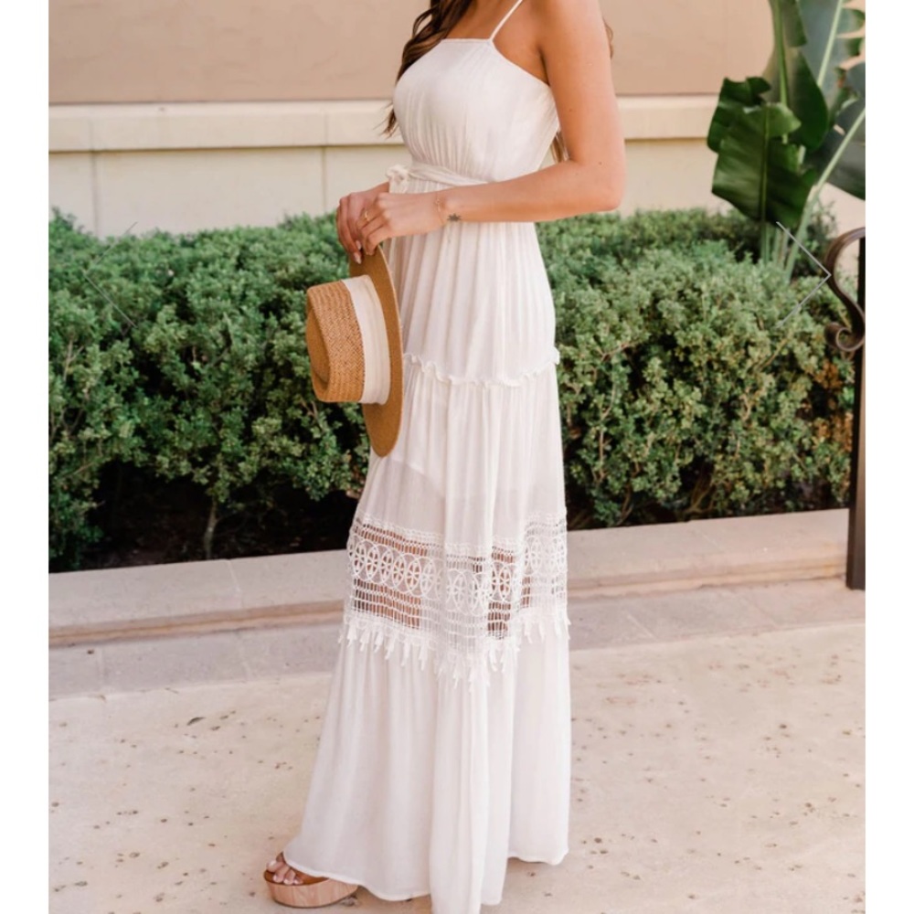 White maxi dress! - Picture 2 of 3